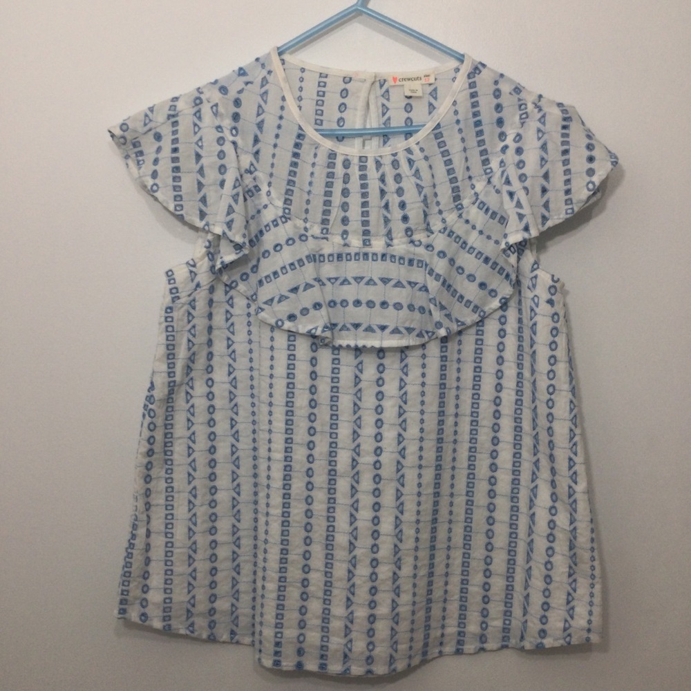 Crewcuts J Crew eyelet‎ top